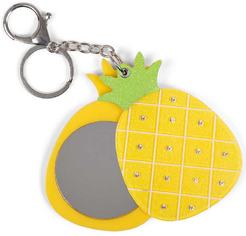 12 x PINEAPPLE MIRROR KEYRING - Bulk Bargain